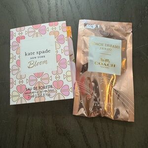 Coach and Kate Spade perfume samples